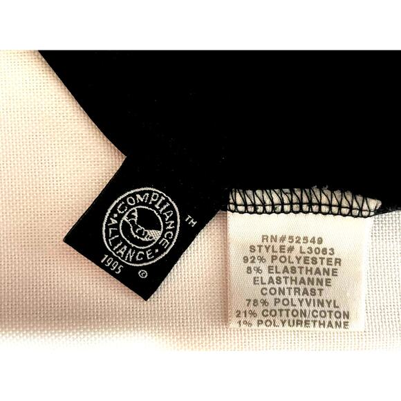 LAUNDRY BY SHELLI SEGAL BLACK L/S DRESS WITH FAUX LEATHER - Picture 11 of 13